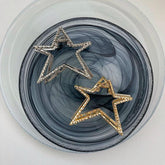 テクスチャ スター 星 メタル ヘア ヘアクリップ (2Color) - 4MiLi (フォーミリ)