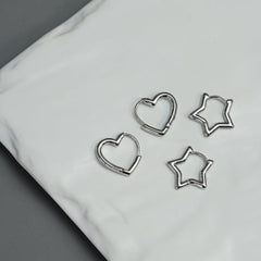 ハートと星 ワンタッチ ピアス - 4MiLi (フォーミリ)