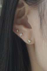 14k mini dia cubic piercing - 4MiLi (フォーミリ)