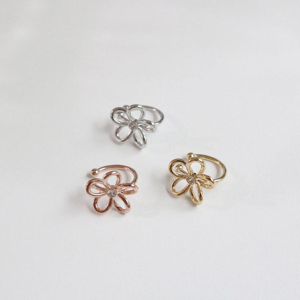 デイジー フラワー イヤーカフ (3Color) - 4MiLi (フォーミリ)