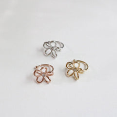 デイジー フラワー イヤーカフ (3Color) - 4MiLi (フォーミリ)