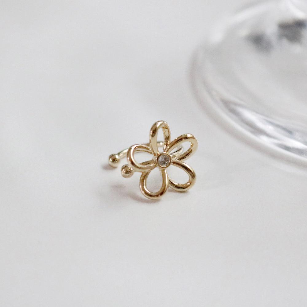 デイジー フラワー イヤーカフ (3Color) - 4MiLi (フォーミリ)