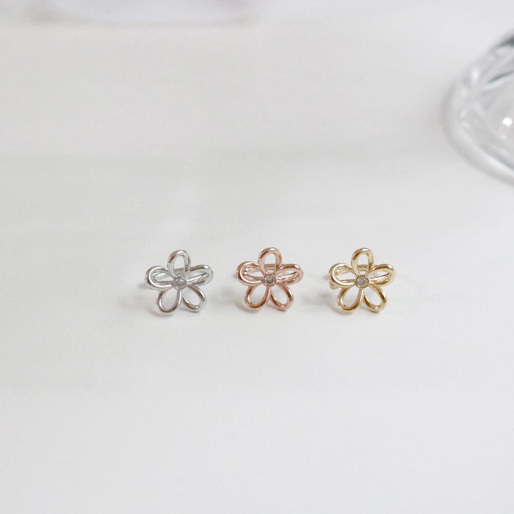 デイジー フラワー イヤーカフ (3Color) - 4MiLi (フォーミリ)