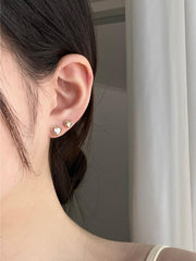 クリスタル ハート(ピアス/ピアッシング) 3 color / 2 size - 4MiLi (フォーミリ)