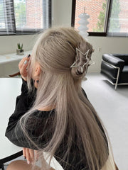 テクスチャ スター 星 メタル ヘア ヘアクリップ (2Color) - 4MiLi (フォーミリ)