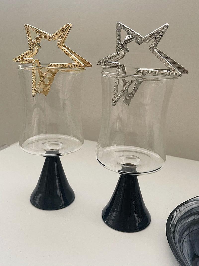 テクスチャ スター 星 メタル ヘア ヘアクリップ (2Color) - 4MiLi (フォーミリ)