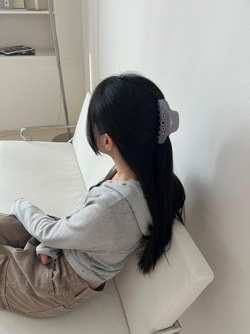 パンチング ホール ポイント ヘアクリップ(3color) - 4MiLi (フォーミリ)
