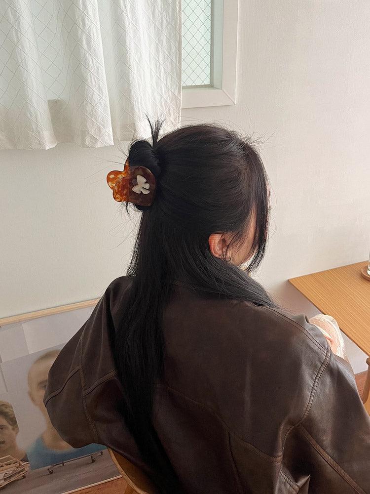ラブリー リボン ハート ヘアクリップ(3color) - 4MiLi (フォーミリ)