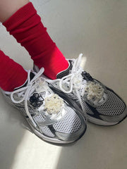 ลูกปัดดอกไม้สำหรับหนีบรองเท้า / อุปกรณ์ตกแต่งรองเท้า (3 แบบ) จี้รองเท้า