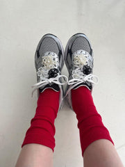 ลูกปัดดอกไม้สำหรับหนีบรองเท้า / อุปกรณ์ตกแต่งรองเท้า (3 แบบ) จี้รองเท้า