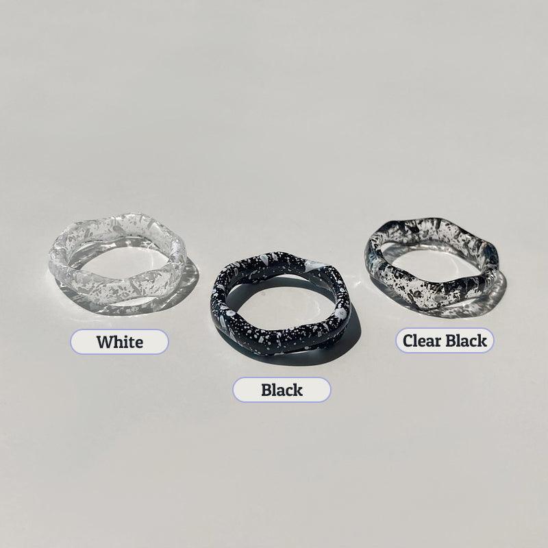 ペイント パターン アクリル リング (12type) - 4MiLi (フォーミリ)