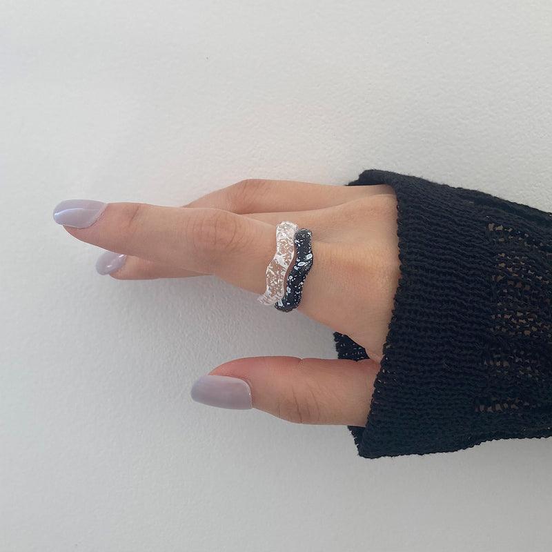 ペイント パターン アクリル リング (12type) - 4MiLi (フォーミリ)