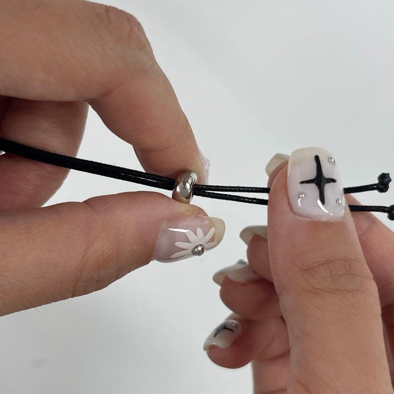 アクリル フラワー レザー ネックレス (4Color) - 4MiLi (フォーミリ)