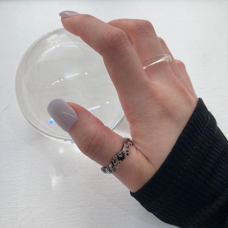 ペイント パターン アクリル リング (12type) - 4MiLi (フォーミリ)