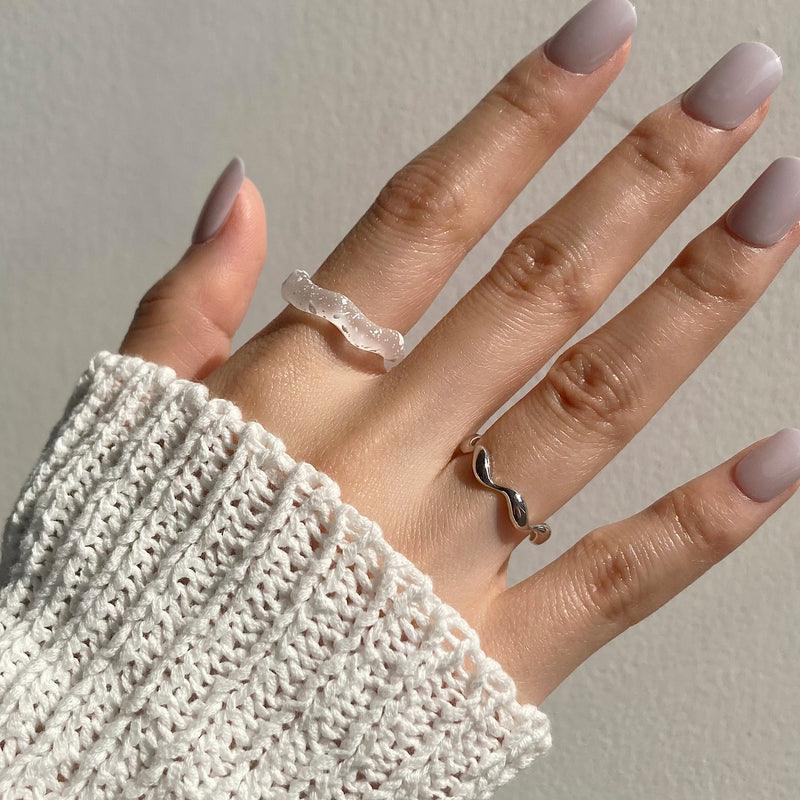 ペイント パターン アクリル リング (12type) - 4MiLi (フォーミリ)