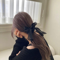 グロッシーリボンツーウェイ シュシュ (7Color) スクランチー - 4MiLi (フォーミリ)