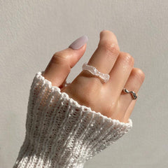 ペイント パターン アクリル リング (12type) - 4MiLi (フォーミリ)