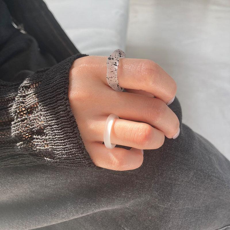 ペイント パターン アクリル リング (12type) - 4MiLi (フォーミリ)