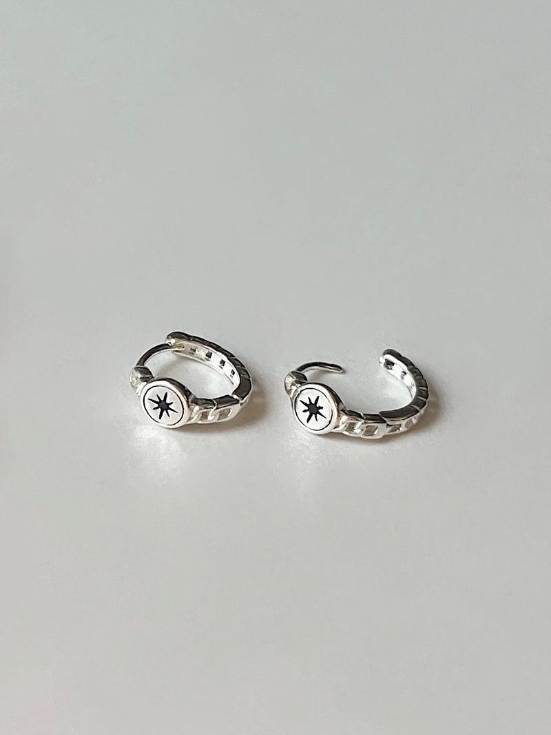 [925 Silver]スパーク チェーン ワンタッチ リングピアス (両耳) - 4MiLi (フォーミリ)
