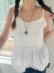 アクリル フラワー レザー ネックレス (4Color) - 4MiLi (フォーミリ)