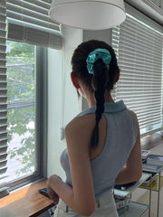 メタリック シルバー シュシュ (5Color) スクランチー - 4MiLi (フォーミリ)