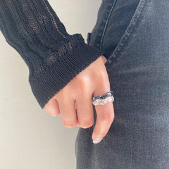 ペイント パターン アクリル リング (12type) - 4MiLi (フォーミリ)