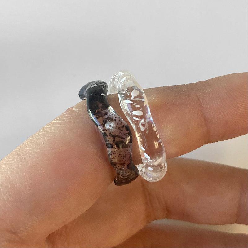 ペイント パターン アクリル リング (12type) - 4MiLi (フォーミリ)