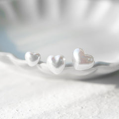 【即納】パールハートピアッシング (3Size) 16G - 4MiLi (フォーミリ)