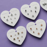 デーリーセットピアス (4Type 2Color) - 4MiLi (フォーミリ)