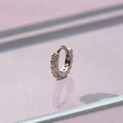キュービック ワンタッチリングピアス (3Size) 18G - 4MiLi (フォーミリ)