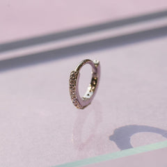 キュービック ワンタッチリングピアス (3Size) 18G - 4MiLi (フォーミリ)