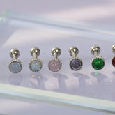 【即納】ラウンドドームキュービック ピアッシング (27Color) 16G - 4MiLi (フォーミリ)