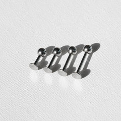 All Surgical Steel 3mm 4mm Ball Labret Body Piercing Cartilage Piercing
