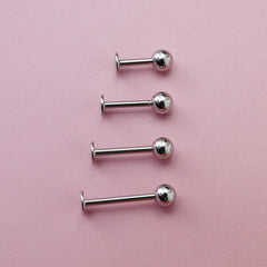 All Surgical Steel 3mm 4mm Ball Labret Body Piercing Cartilage Piercing