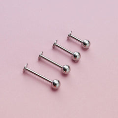 All Surgical Steel 3mm 4mm Ball Labret Body Piercing Cartilage Piercing