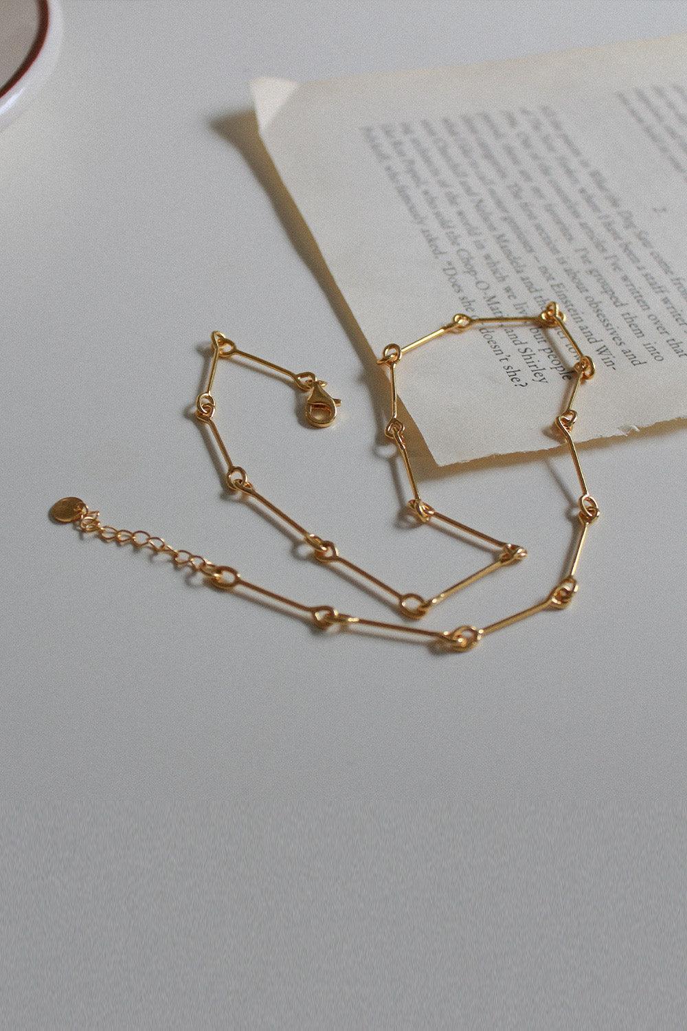 silver925 bones chain necklace (2 color) - 4MiLi (フォーミリ)