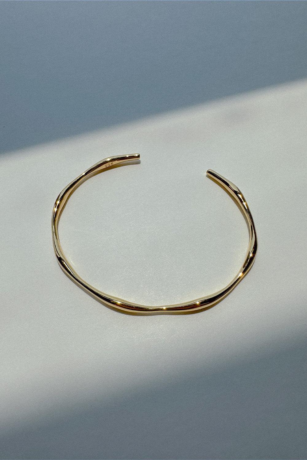 silver925 wave bangle bracelet (2color) - 4MiLi (フォーミリ)