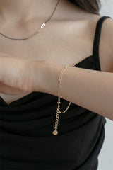 14k double chain half clip bracelet - 4MiLi (フォーミリ)