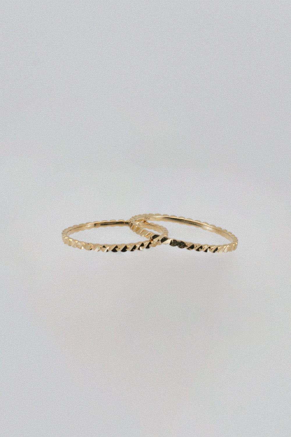 14k round ball cutting ring - 4MiLi (フォーミリ)