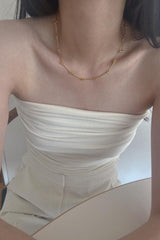 silver925 bones chain necklace (2 color) - 4MiLi (フォーミリ)