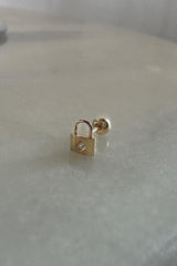 14k flash lock piercing (3Color) 21G - 4MiLi (フォーミリ)