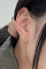 14k cross pearl piercing - 4MiLi (フォーミリ)