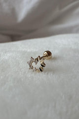 14k heart wreath half cubic piercing 21G - 4MiLi (フォーミリ)