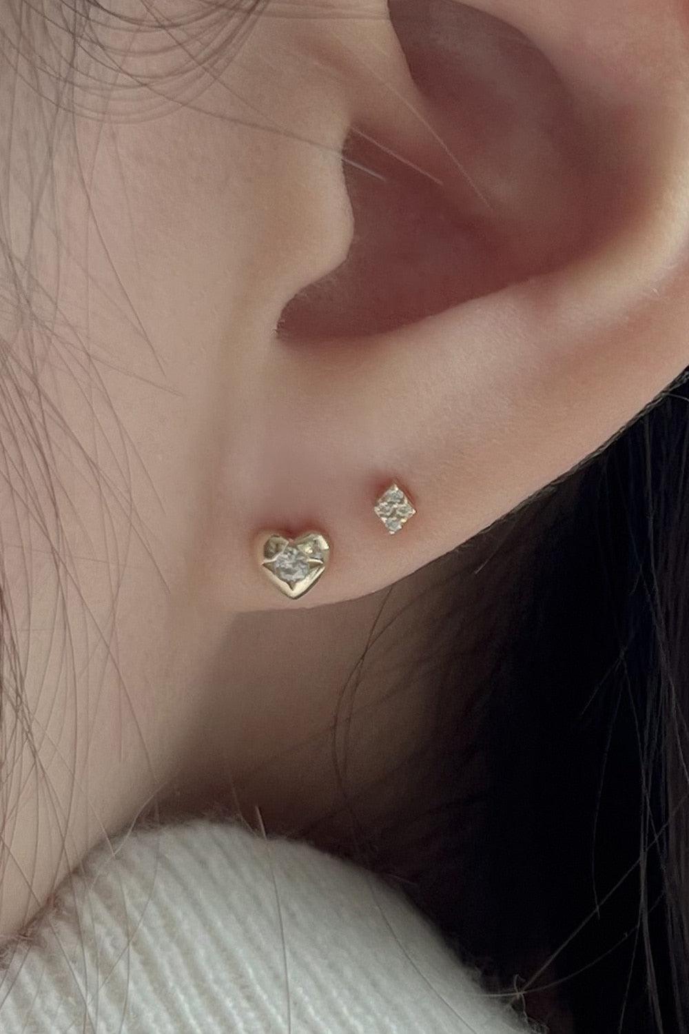 14k mini dia cubic piercing - 4MiLi (フォーミリ)