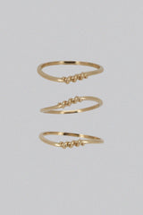 14k middle coil ring - 4MiLi (フォーミリ)