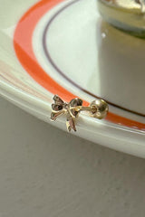 เจาะริบบิ้นจีบมินิ 14k 21G