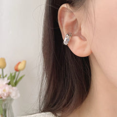 ต่างหูหนีบดอกไม้ 2 คู่ (2 สี)