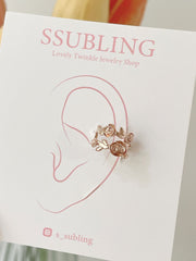 Flower Double Ear Cuff (2 Colors)