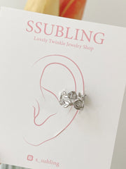 Flower Double Ear Cuff (2 Colors)