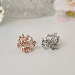 Flower Double Ear Cuff (2 Colors)